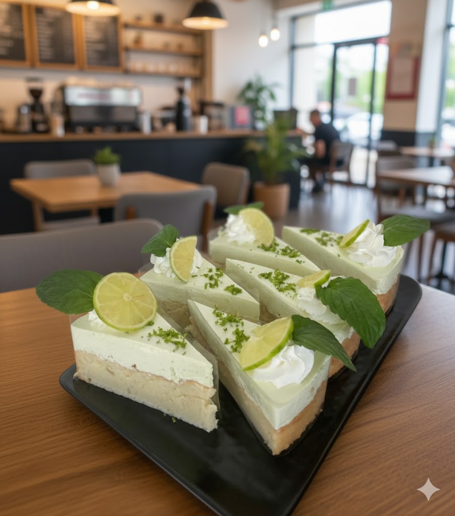 Limetková Torta — Svieža limetková torta s jemným krémom a citrusovým zdobením