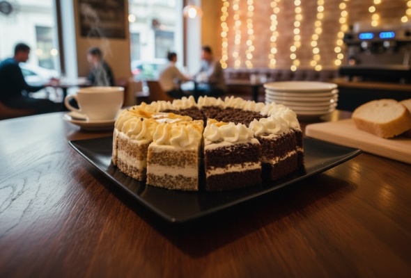 Maková Torta — Makový korpus s mascarpone plnkou